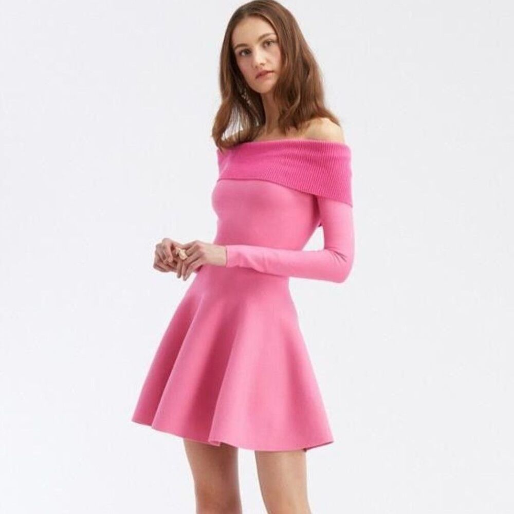 Oscar de la Renta  Off-The-Shoulder Mini Dress Size: S